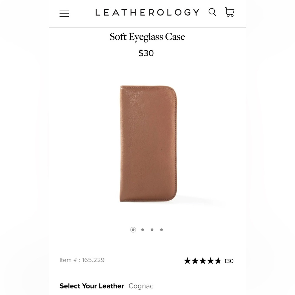 Leatherology Soft Eyeglass Case